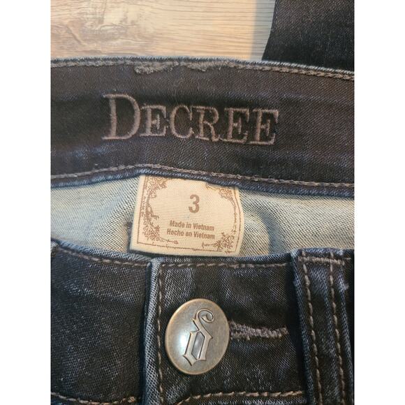 Decree size 3 juniors super skinny jeans - Picture 3 of 8